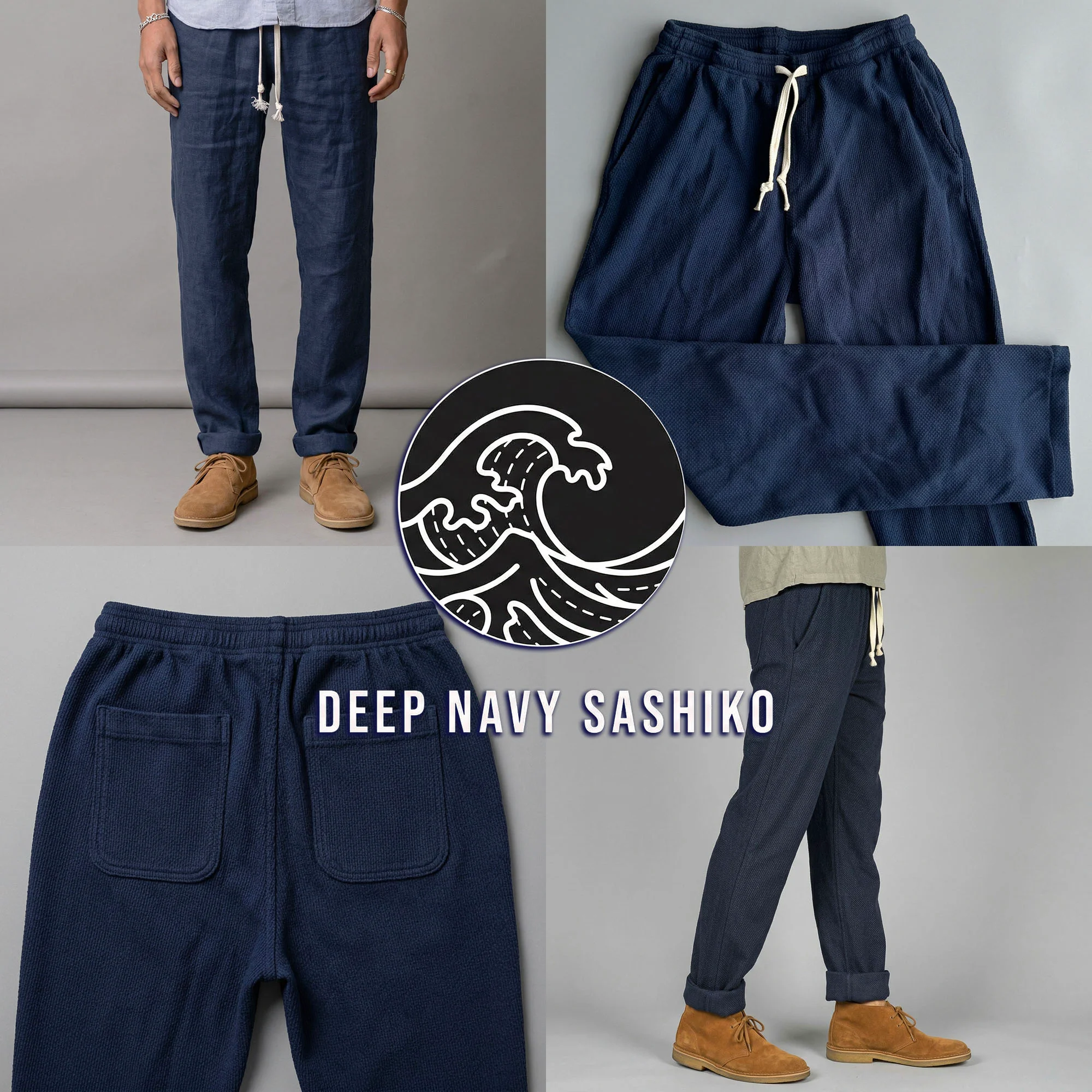 Deep Navy Sashiko